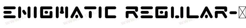 Enigmatic Regular字体转换